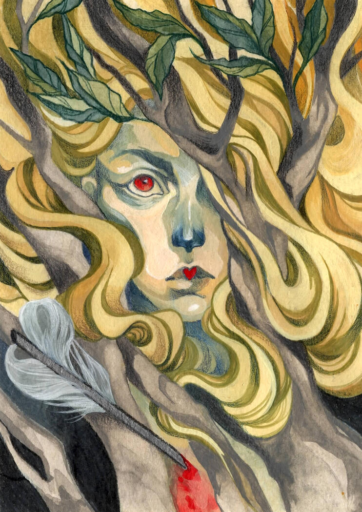 Gouache and watercolour on paper, 2025